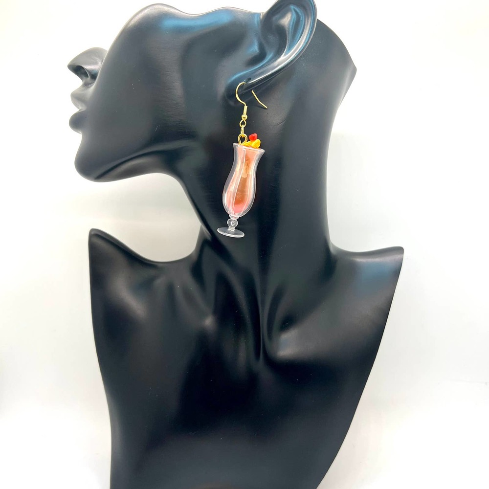 Hard Rock Drink Earrings - Restaurant Earrings - Foodie Mini Brands Earrings - Picture 10 of 11